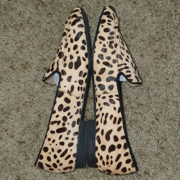 Me Too Pointed Toe Cheetah Print Calf Hair Loafer sz 6.5 - Picture 4 of 7